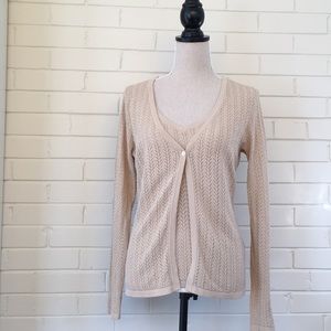 Silk Knit Sweater Set